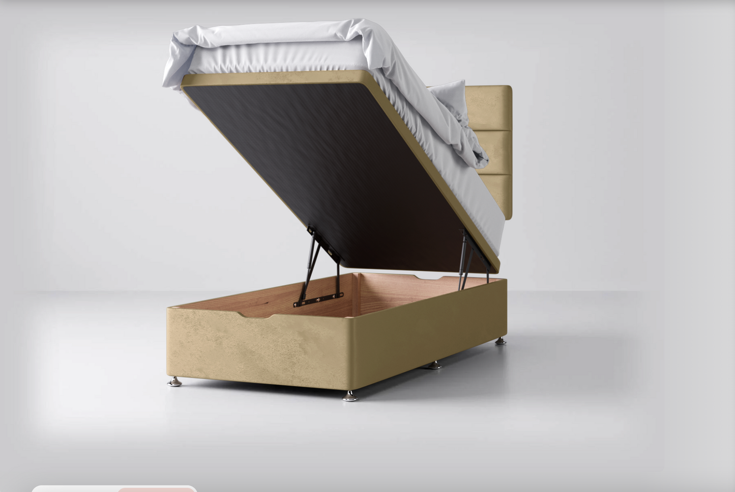 Ottoman Storage Lift-Up Base with Banbury Headboard Package