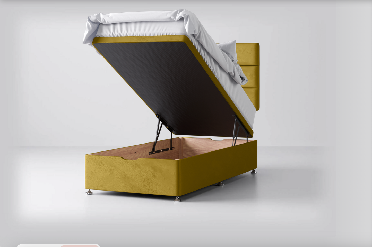 Ottoman Storage Lift-Up Base with Banbury Headboard Package
