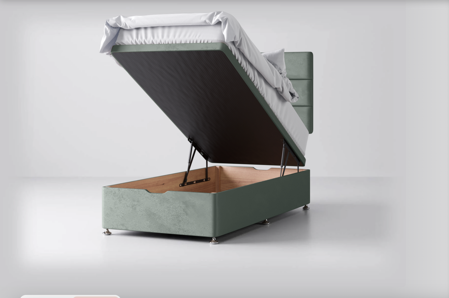 Ottoman Storage Lift-Up Base with Banbury Headboard Package