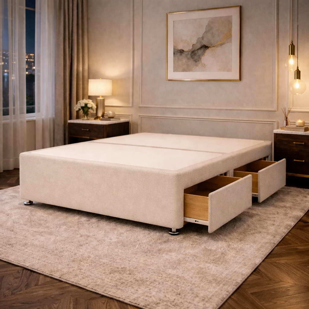 2026 Divan Solid Platform Base with optional storage drawers