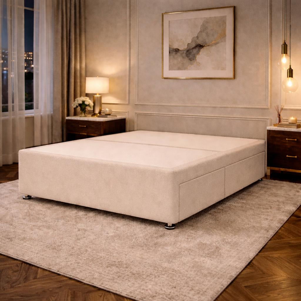 2026 Divan Solid Platform Base with optional storage drawers