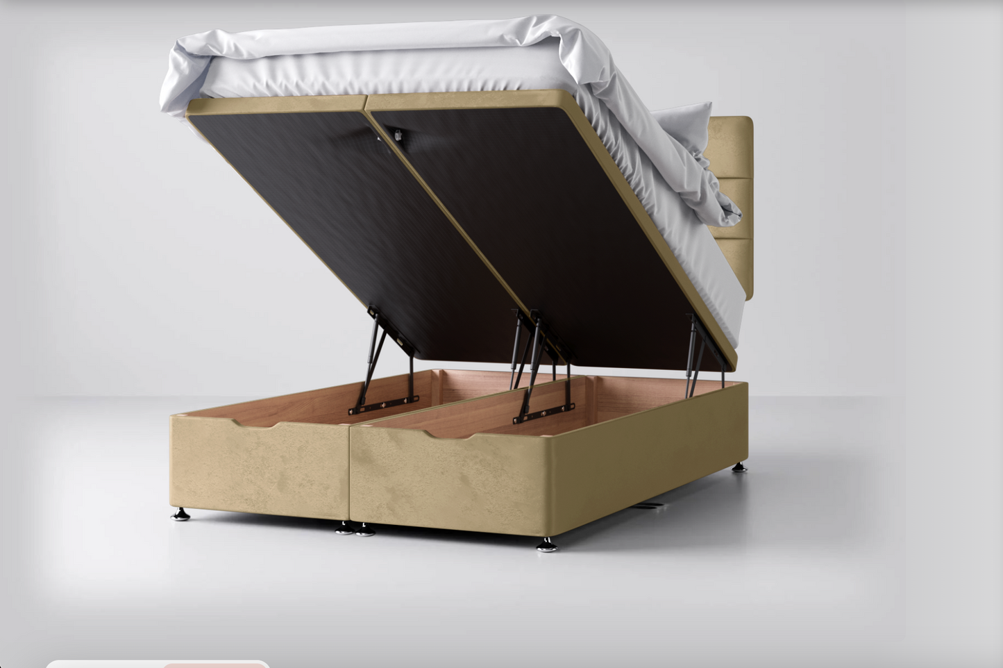 Ottoman Storage Lift-Up Base with Banbury Headboard Package