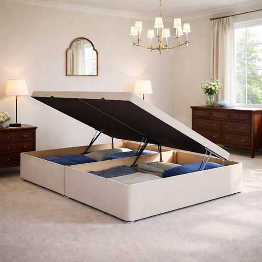 2026 Luxury Ottoman gas lift Divan Storage Bed Base