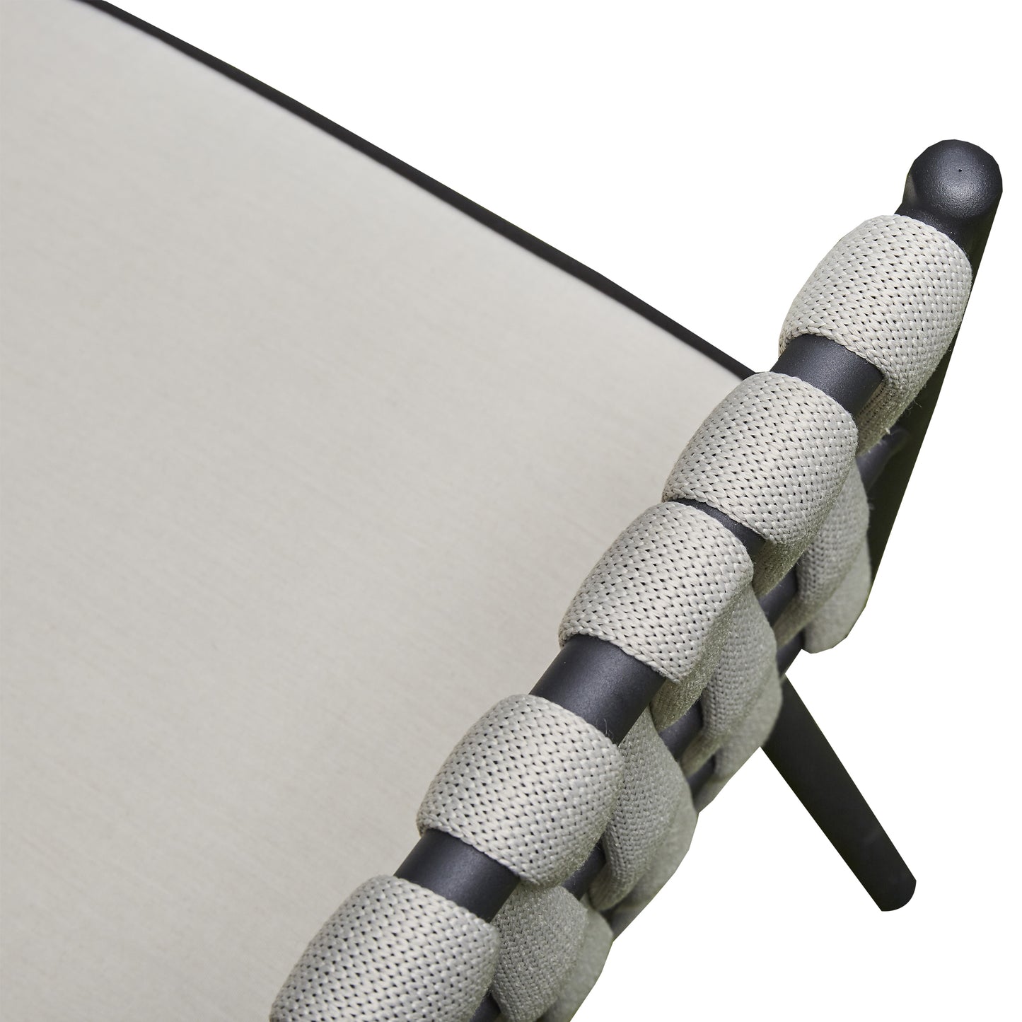 2026 Pinoso Aluminium & Rope Lounge Outdoor Garden Set Cream Beige with table