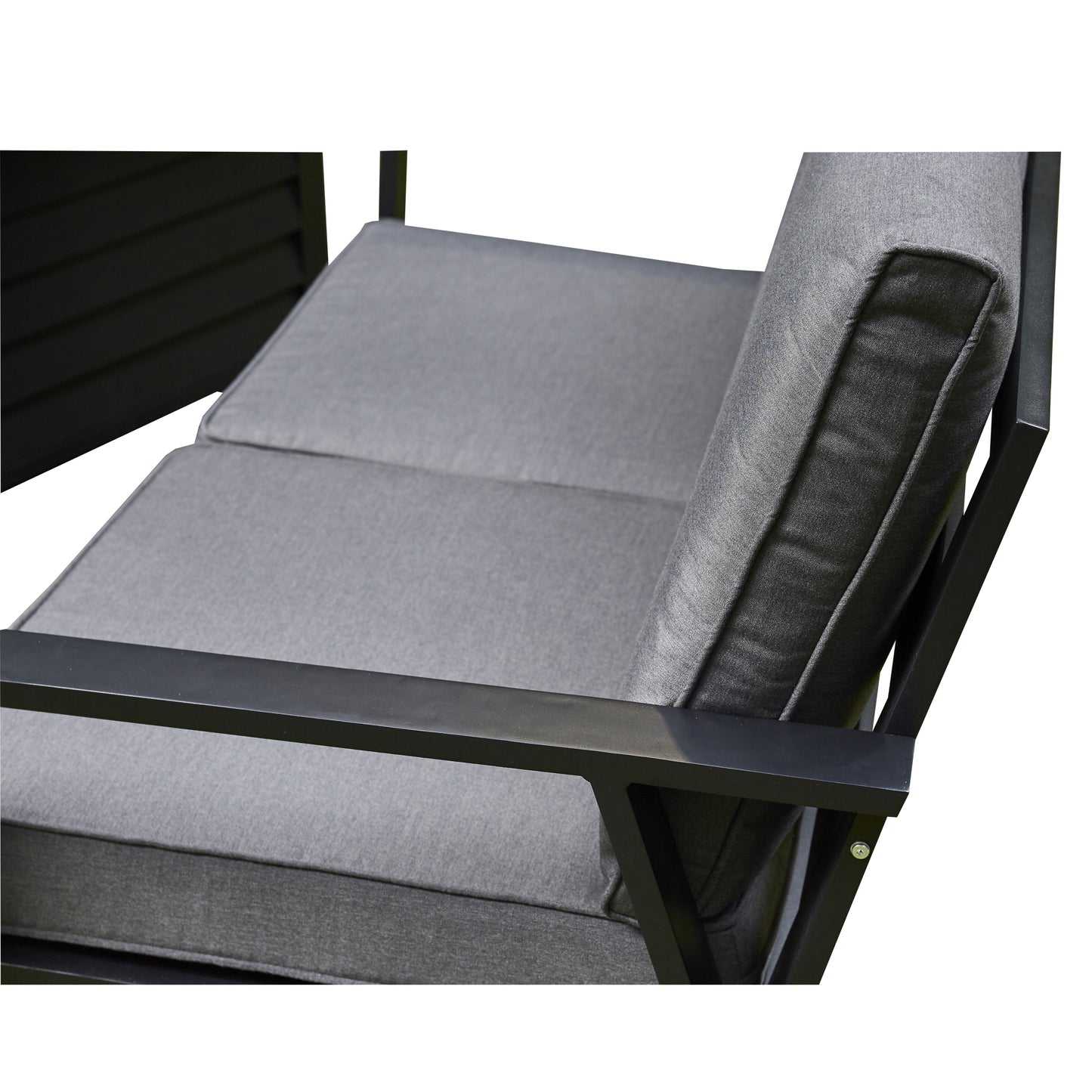 2026 Alicante Grey Aluminium Fire-Pit Sofa Dining Set