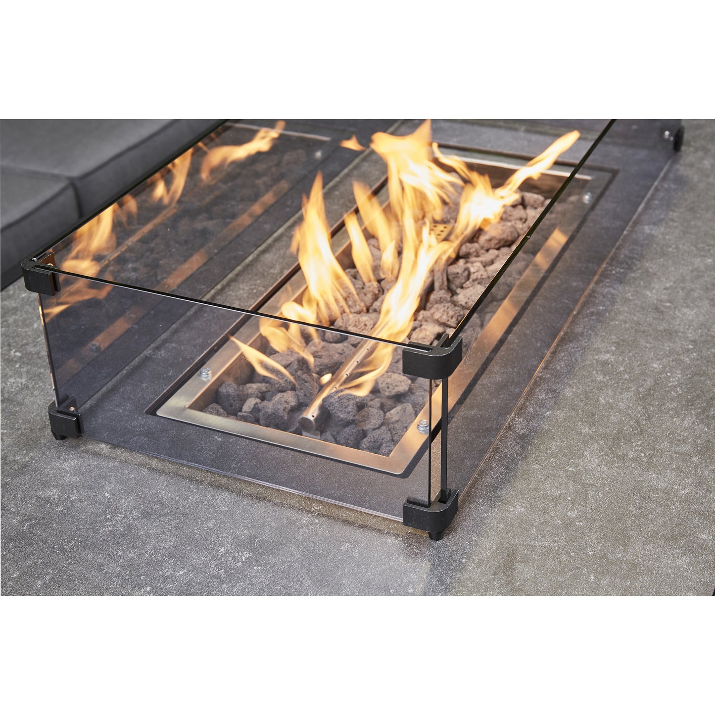2026 Alicante Grey Aluminium Fire-Pit Sofa Dining Set