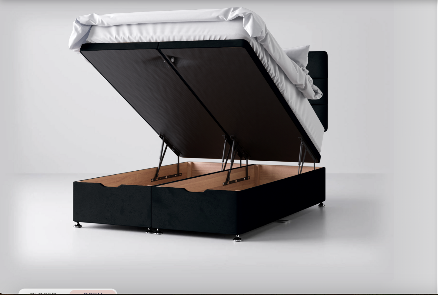 Ottoman Storage Lift-Up Base with Banbury Headboard Package