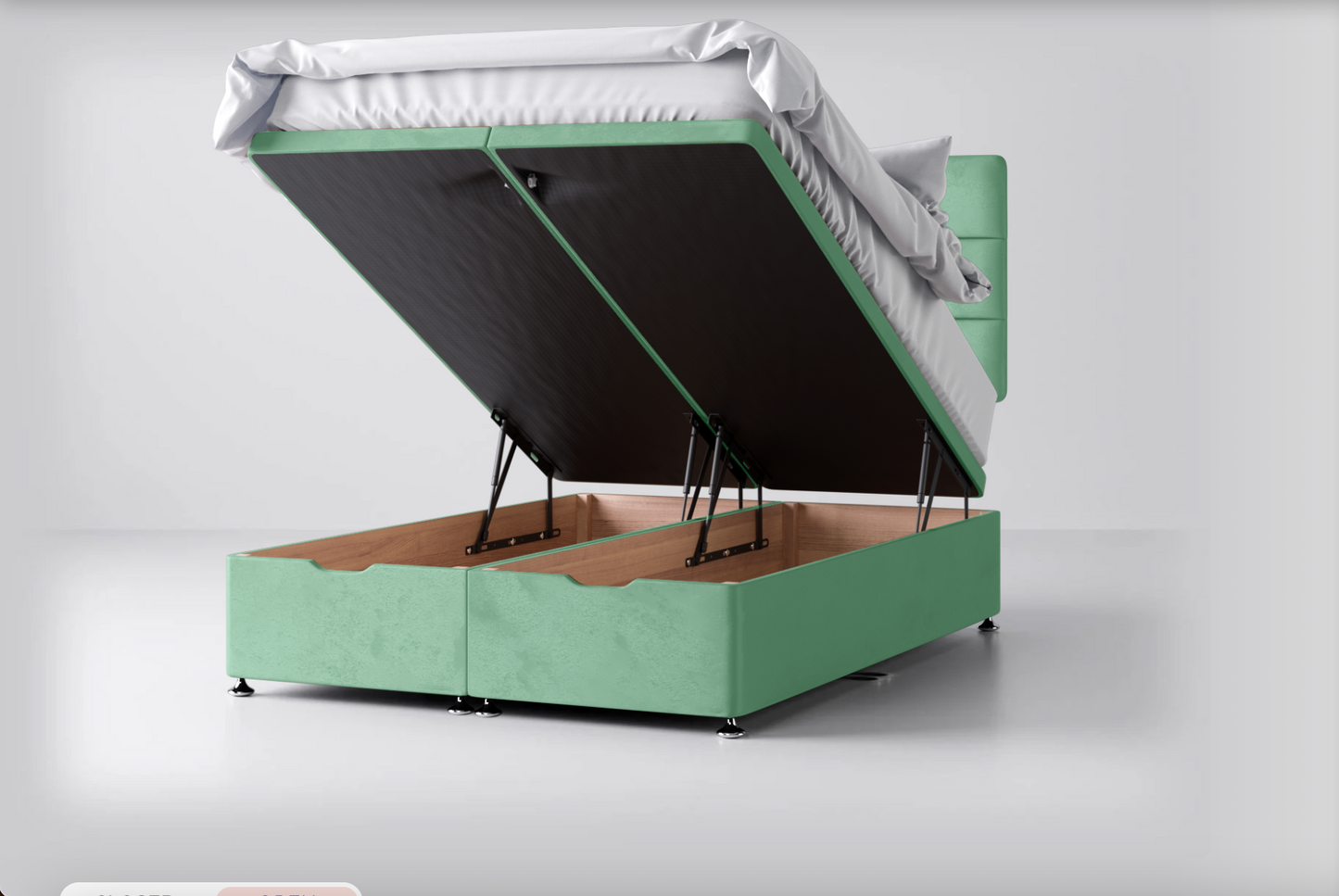Ottoman Storage Lift-Up Base with Banbury Headboard Package