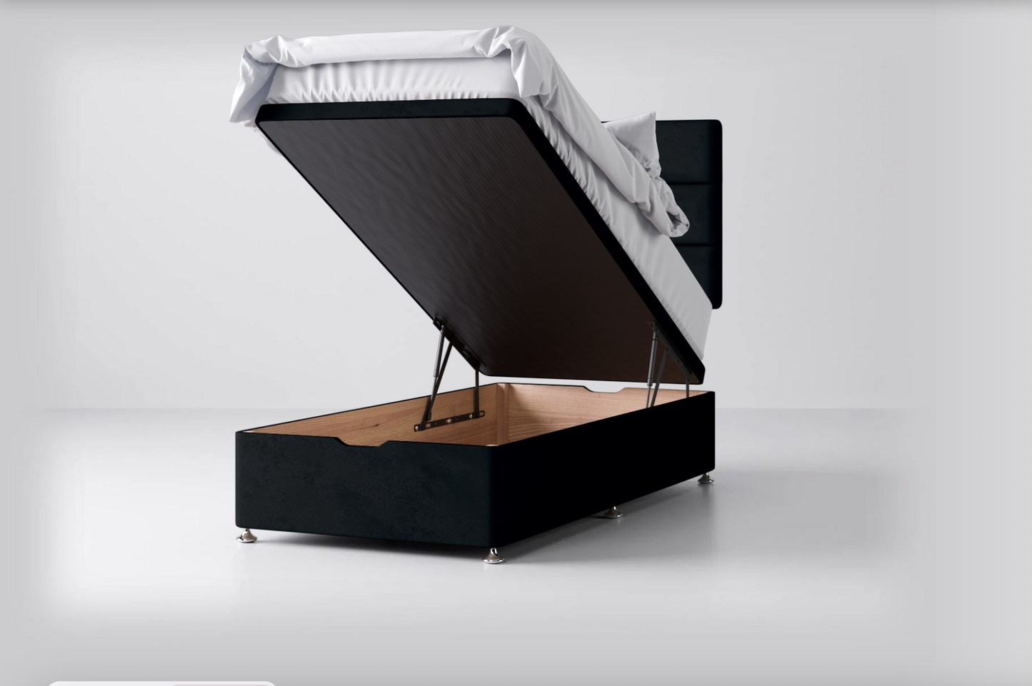Ottoman Storage Lift-Up Base with Banbury Headboard Package