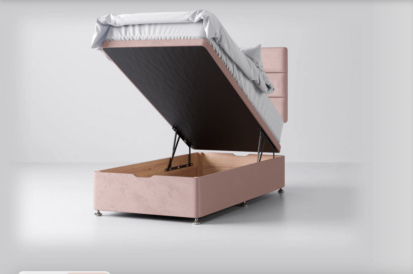 Ottoman Storage Lift-Up Base with Banbury Headboard Package