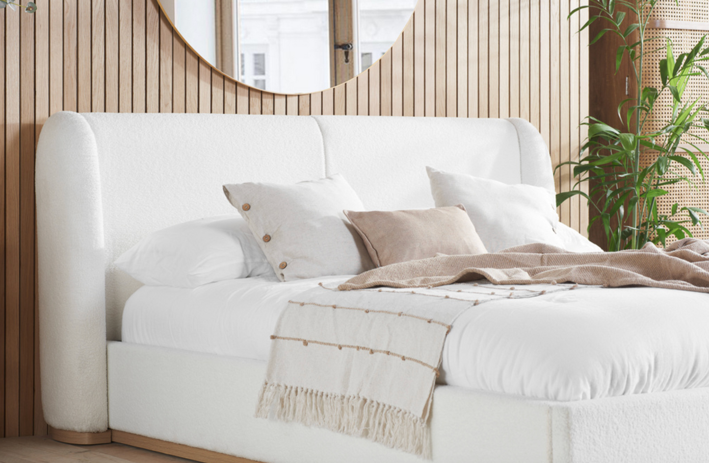 2026 Eden Boucle Luxury Bed Frame - UK Double & King