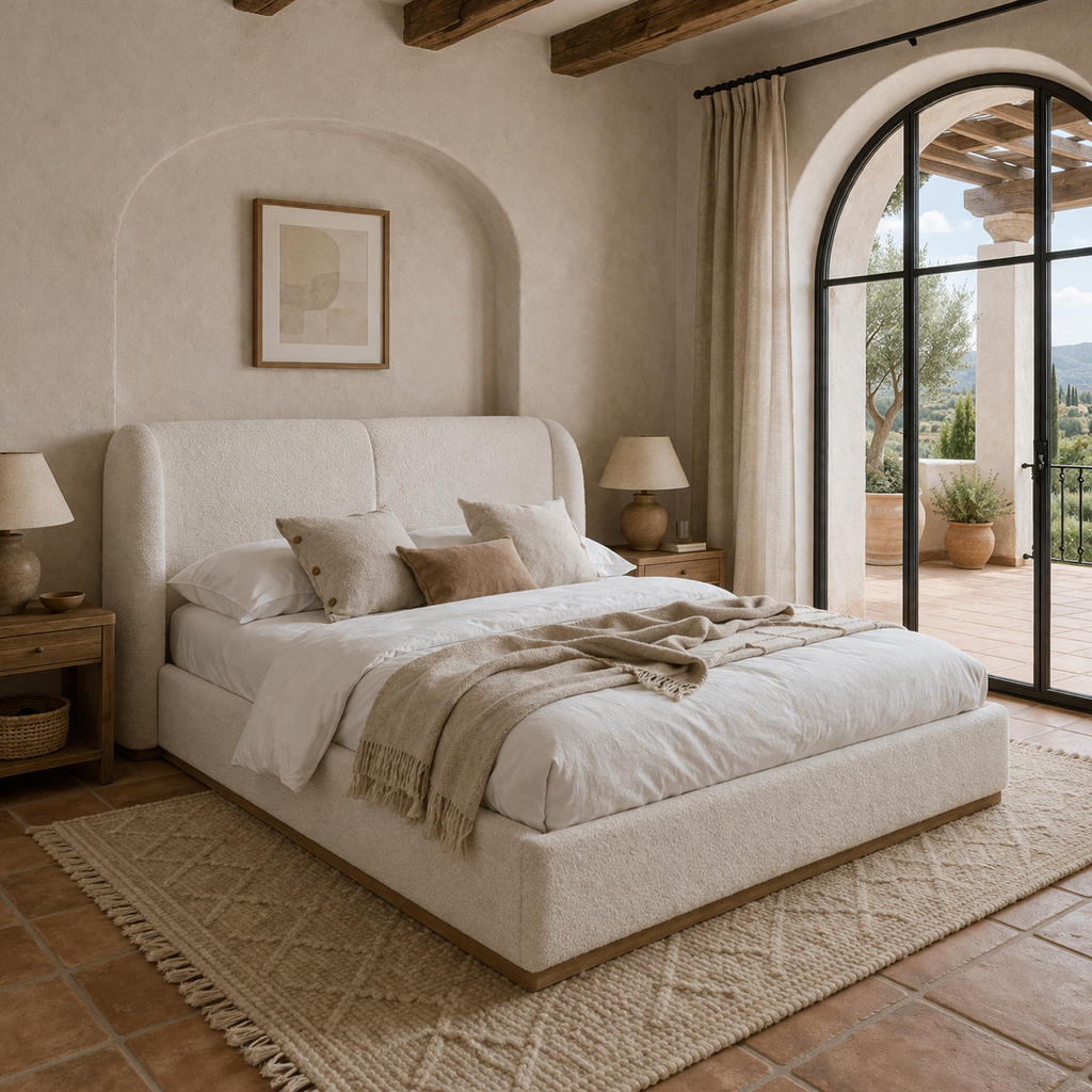 2026 Eden Boucle Luxury Bed Frame - UK Double & King
